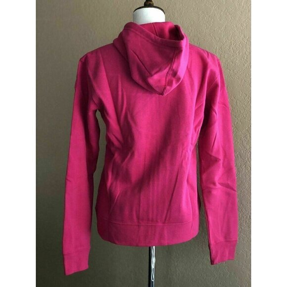 Asics Women's Pink Cotton Blend Zip Hoodie YT1487 Jacket Size XS S - Picture 16 of 16